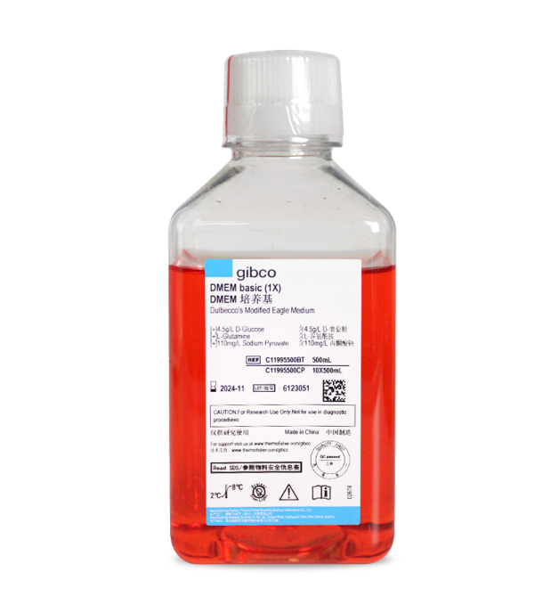 C11995500BT國產DMEM高糖培養基（含L-谷氨酰胺，丙酮酸鈉，不含HEPES）